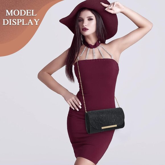 UBAYMAX Evening Bag Clutch Purses for Women Lady Girl Handbags Crossbody Bag - Picture 7 of 9